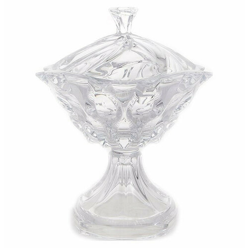 Фруктовница 25 см н/н с крышкой Aurum Crystal 