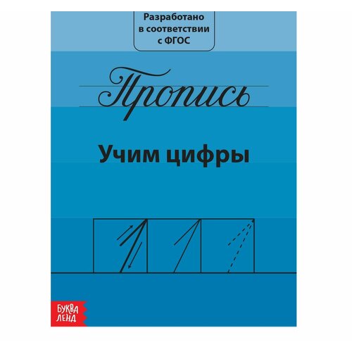 Прописи Учим цифры, 20 стр. прописи учим цифры 20 стр