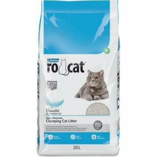 Ro Cat Ro Cat комкующийся наполнитель без пыли Натуральный пакет (Natural) ROCT-1122-PE20L-0000 17 кг 58023 (2 шт)