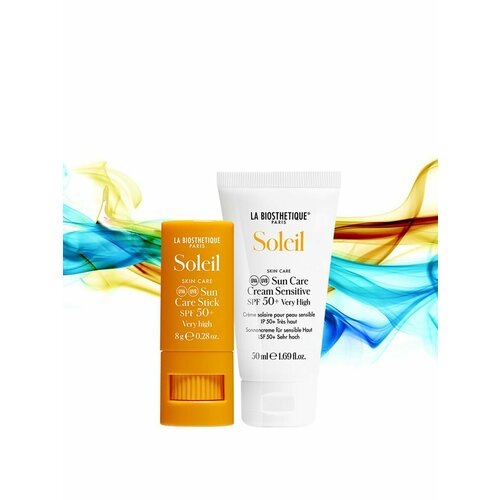 глобальный антивозрастной солнцезащитный крем spf 30 sisley sunleya g e global anti aging sun care 50 мл La Biosthetique, Набор средств SPF 50: крем для лица и стик