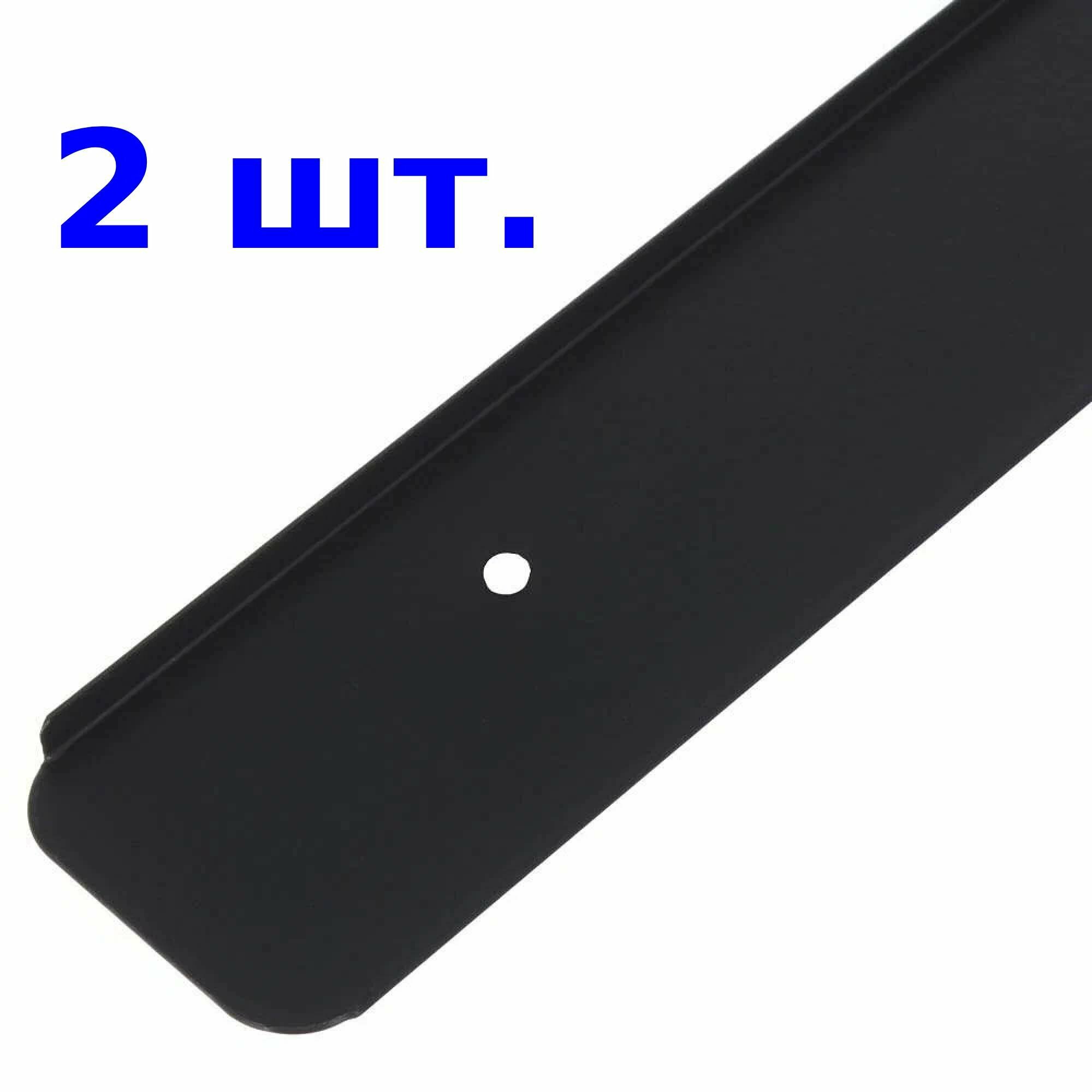 фото Планка торцевая для столешницы 38 мм, L=625 мм / R-7,5, черная