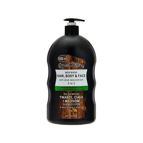 Гель для душа 3в1 для мужчин Blux Naturaphy Алоэ вера и сандаловое дерево