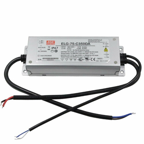 Mean Well ELG-75-C500DA-3Y AC-DC 75Вт original mean well elg 75 c500b constant current dimming led driver 500ma 75 150v 75w meanwell power supply elg 75 c dimmable