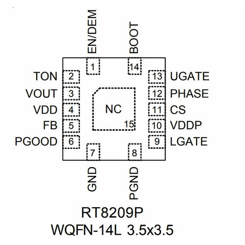 Микросхема RT8209PGQW