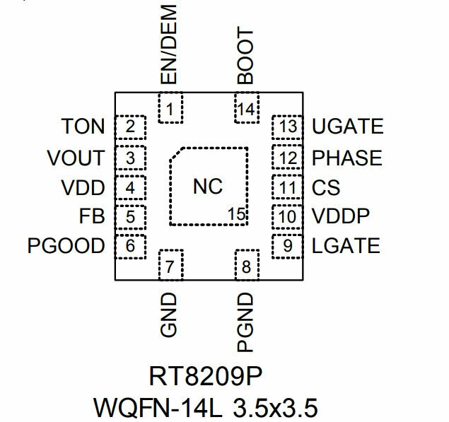 Микросхема RT8209PGQW