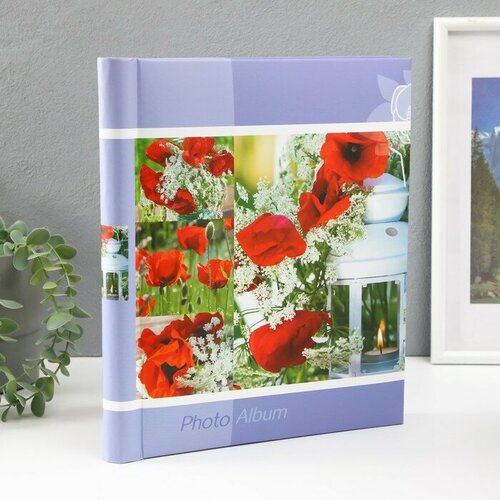 Фотоальбом магнитный 23х28 см 10 листов Маки 923₽