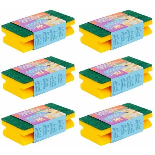 TET Губка Поролон Абразив 6 шт 585₽
