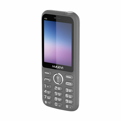 Телефон MAXVI K32, 2 SIM, grey сотовый телефон maxvi k32 black