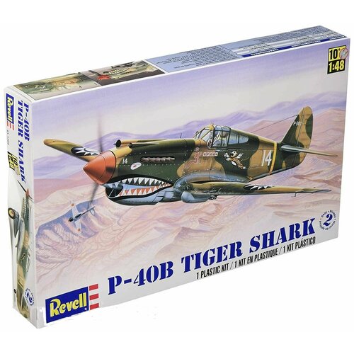 Сборная модель Американского истребителя P-40B Tiger Shark в масштабе 1:48