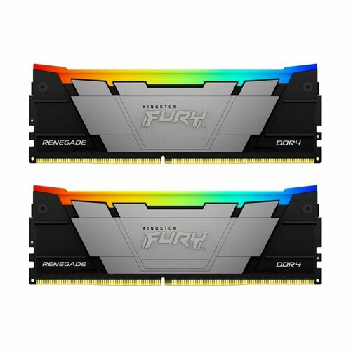 Модуль памяти Kingston 32GB DDR4 3600 FURY Renegade RGB Black XMP KF436C16RB12AK232 1332400₽