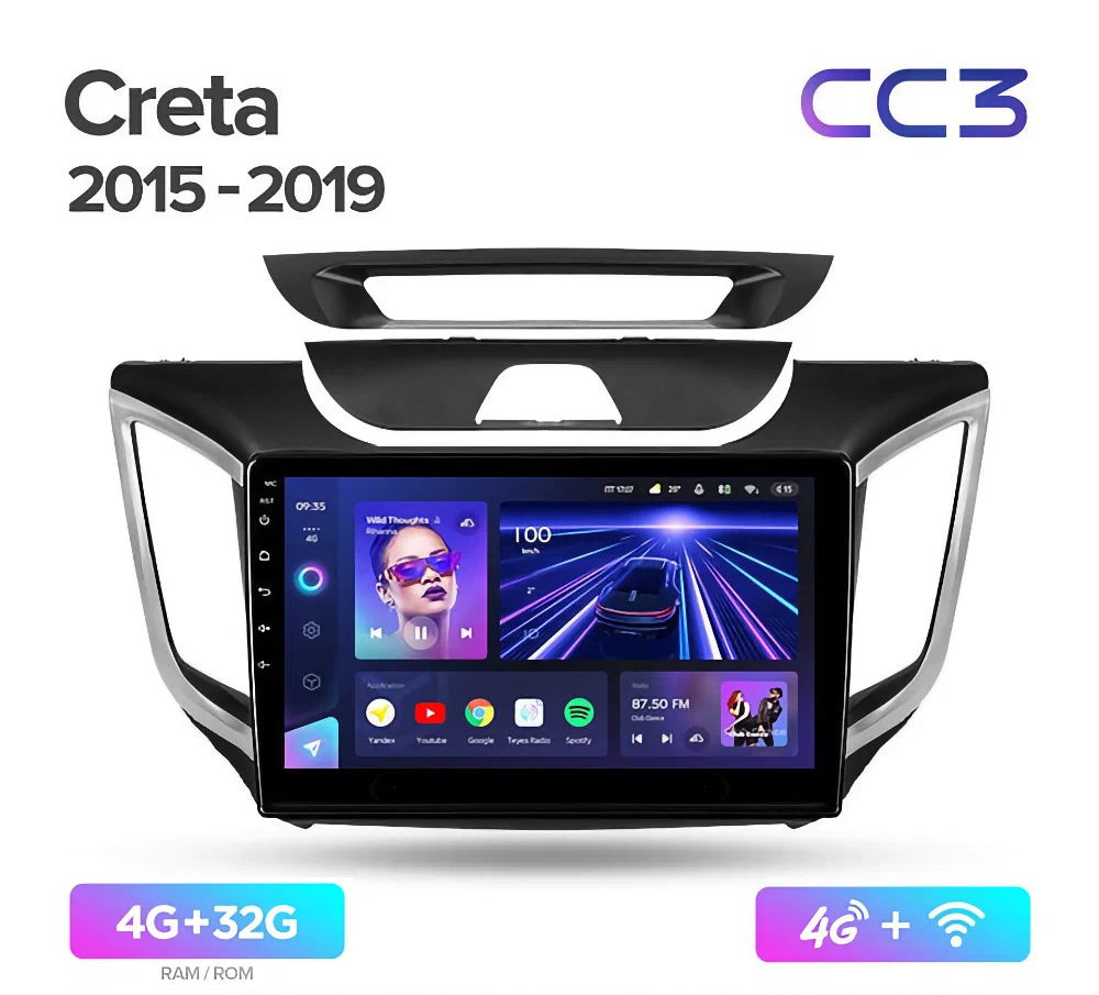 Магнитола Teyes CC3 4/32 Hyundai Creta 2015 - 2019