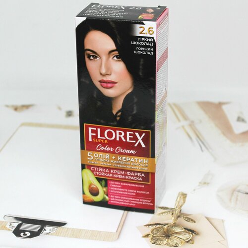 Краска для волос 2.6 FLOREX-SUPER, Горький шоколад