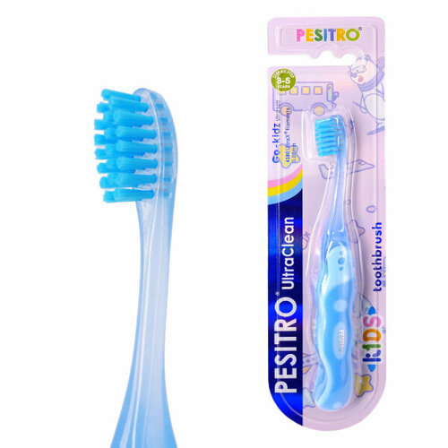 Зубная щетка Pesitro Ultra Soft 4380 Go-Kidz (от 3 до 5 лет) Салатовая