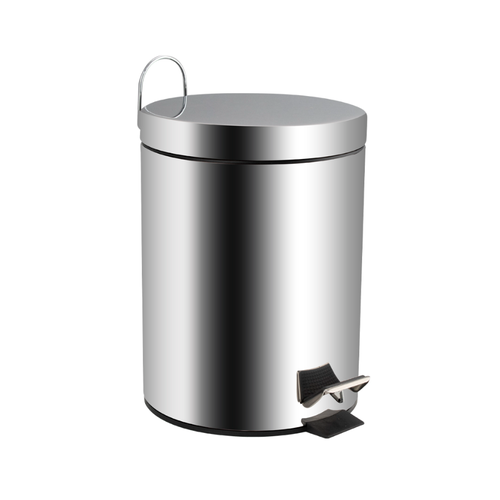 Ведро круглое 5л пневматика с доводчиком из нержавеющей стали с педалью 1919₽