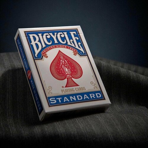 Игральные карты Bicycle Standard пластиковые синие игральные карты hoyle standard синий хойл стандарт