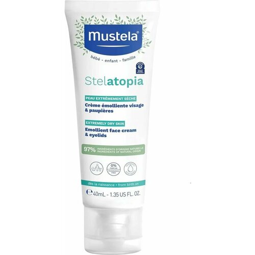 Смягчающий крем для лица Mustela Stelatopia (40 мл)