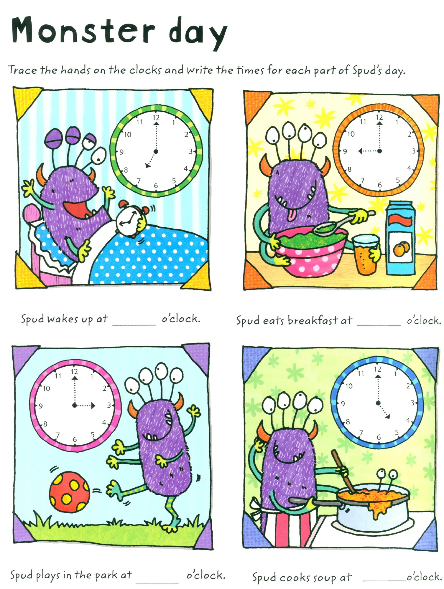 Telling the Time (Wipe Clean Books) - фото №4