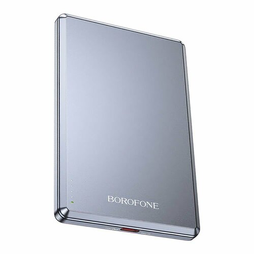 Внешний АКБ BOROFONE BJ50 Leader 5000 mAh, 1xUSB-C, 15 W, 2А, PD20W, магнитный, Li-Pol (серый) стерилизатор ультрафиолетовый с быстрой беспроводной зарядкой 10w usb type c функция ароматерапии белый