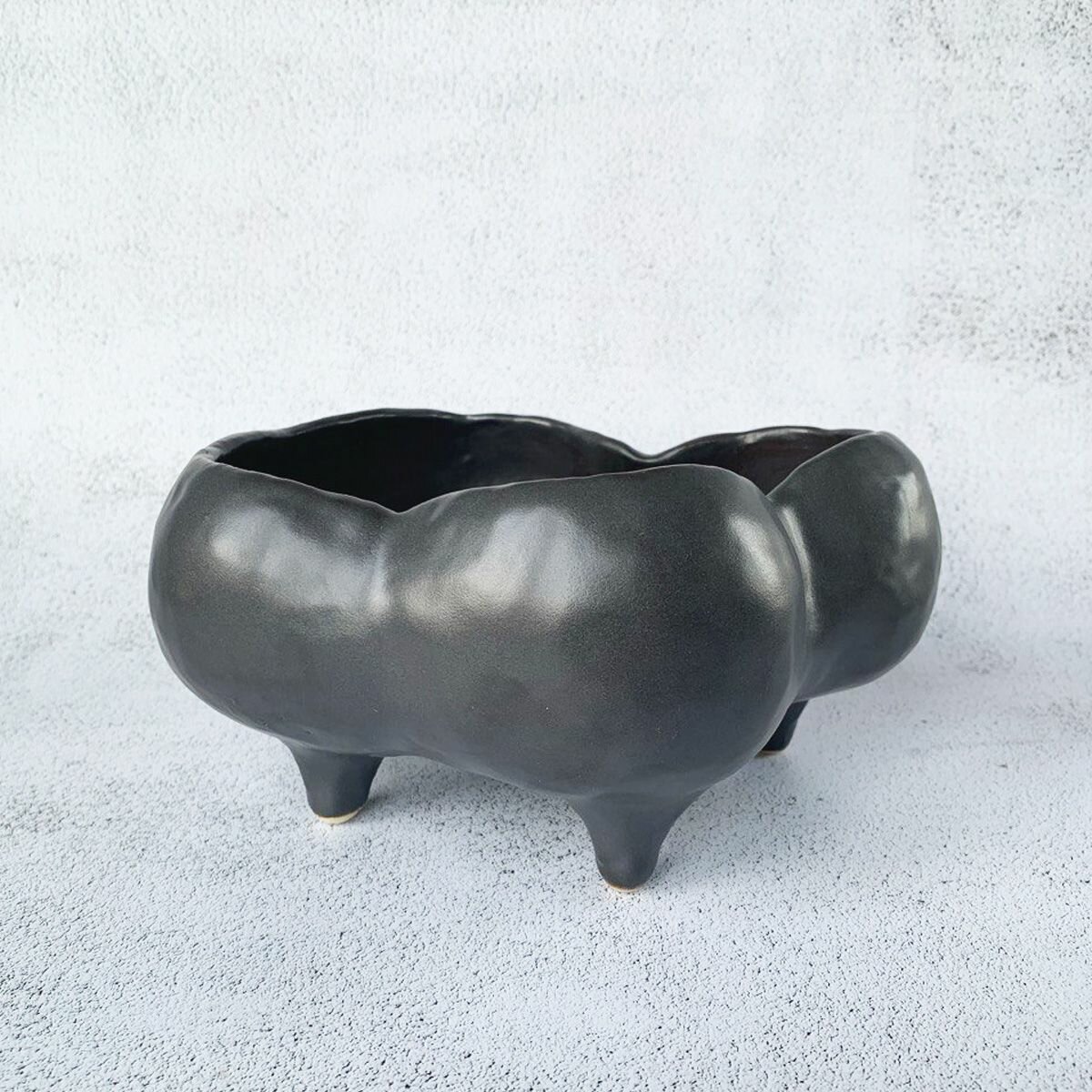 Декоративная ваза ручной работы кашпо для цветов керамика