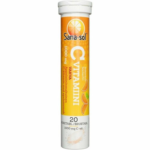 Витамины шипучие Sana-sol MONIVITAMIINI 20 шт, с апельсиновым вкусом, из Финляндии