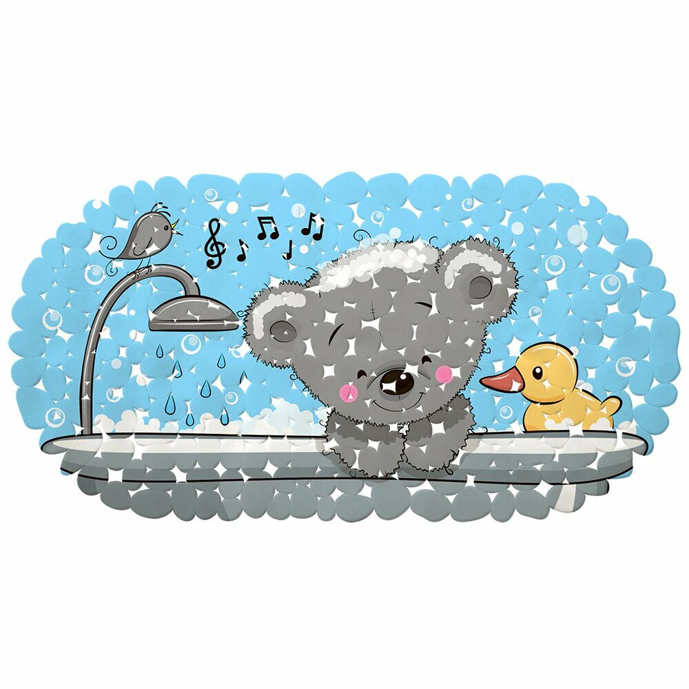 Коврик для ванной VILINA Мишка в ванне 39х69 см антискользящий