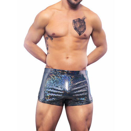 Трусы Andrew Christian Disco Shorts, размер S, серебряный шорты для плавания боксеры andrew christian размер m мультиколор