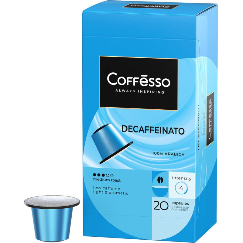 Кофе в капсулах Coffesso Decaffeinato 20шт Май - фото №12