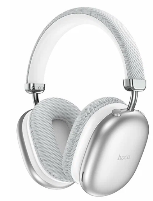 Стереонаушники Bluetooth полноразмерные Hoco W35 Max V5.3/45ч серебристые — фото 1