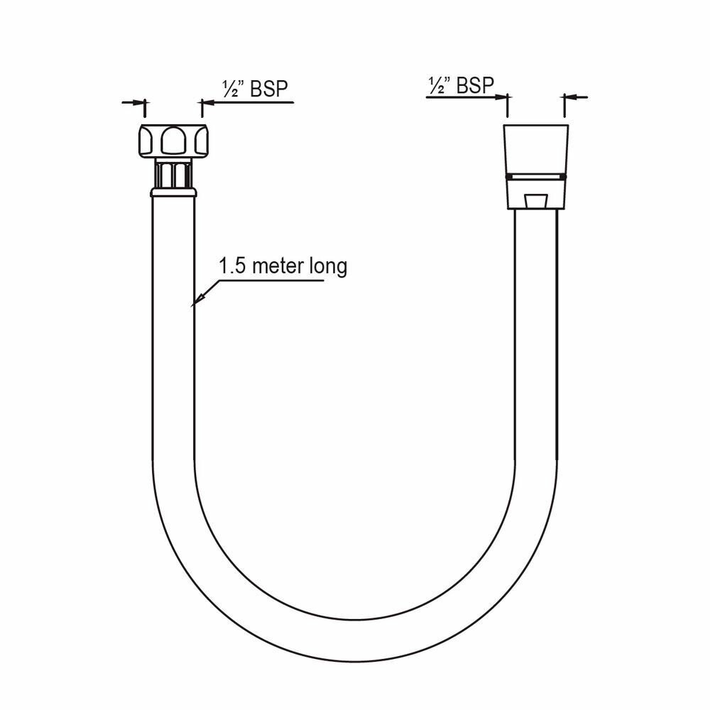 Душевой шланг Jaquar Shower SHA-CHR-571