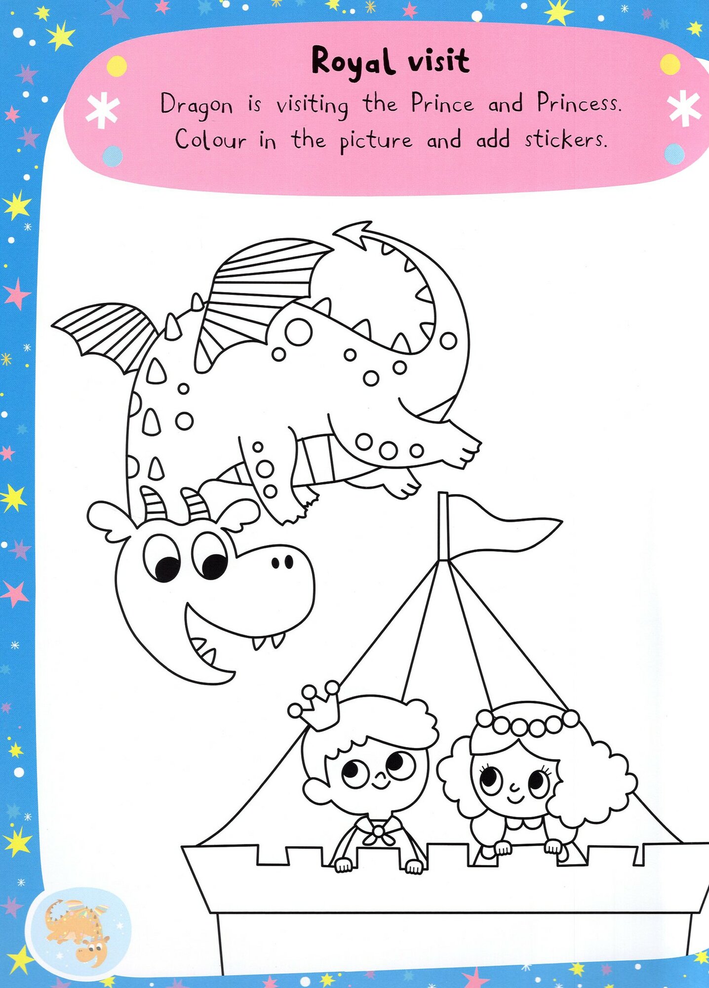 My Magical Dragon. Sparkly Sticker Activity Book - фото №2