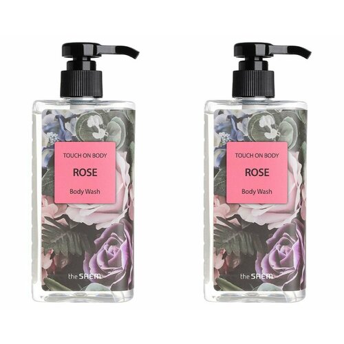 THE SAEM Гель для душа Touch On Body Rose Body Wash, 300 мл, 2 шт