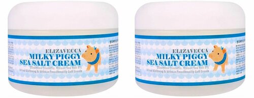 ELIZAVECCA Крем для лица увлажнящий на основе морской соли Sea Salt Cream , 100 г, 2 шт