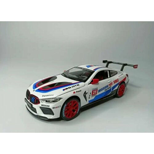 Бмв м8 купе металлическая машинка chimei model 1 32 bmw m8 manhart 16 см cm308 инерционная свет звук красный