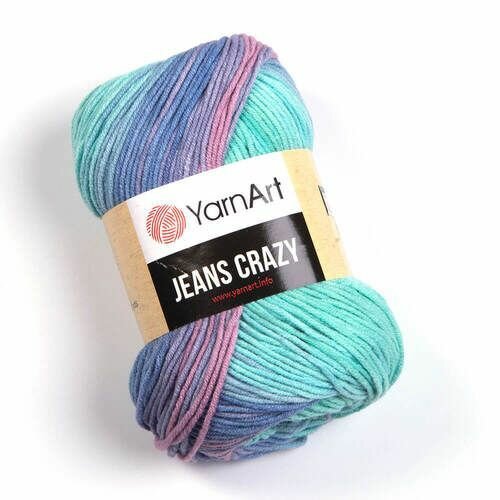 Пряжа Yarn art Jeans Crazy 8203, Ярнарт Джинс Крези 55% хлопок 45% полиакрил, 50 г, 160 м, 1 моток.