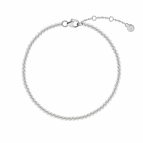 Браслет WANNA?BE!, фианит, серебристый