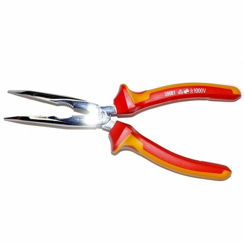Диэлектрические узкогубцы DUEL изогнутые 1000V 200мм DE16-18-0200 2354₽