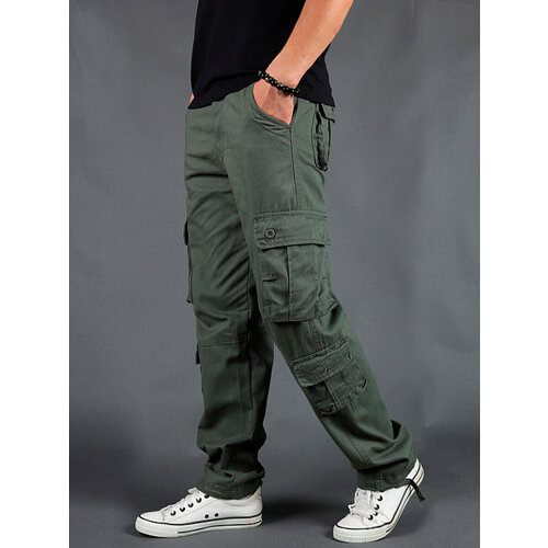 Брюки карго Modniki, размер 3XL-56, зеленый брюки карго modniki размер 3xl 56 коричневый