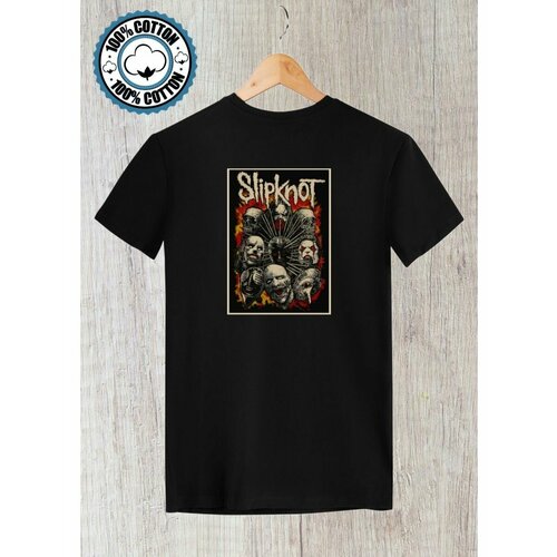 Футболка рок-группа слипкнот slipknot, размер XL, черный футболка design heroes группа slipknot мужская черная xl