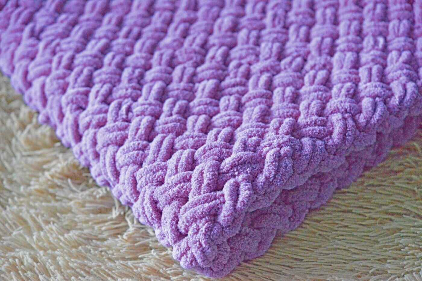 Плед вязаный Ализе Пуффи — фото 1