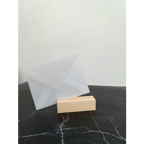 Конверт из кальки прозрачный 10 штук размер 10*15 для открытки, карточки, сертификата, пригласительных на свадьбу