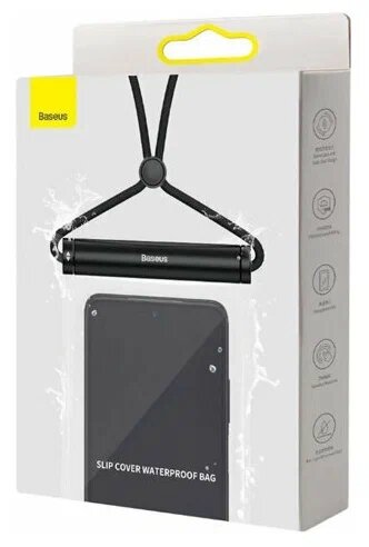 Водонепроницаемый универсальный чехол-сумка BASEUS Cilynder slide-cover, 7,2 дюйма MAX, черный (FMYT000001)