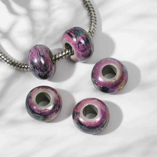 Бусина Авангард цвет сиреневый 269₽