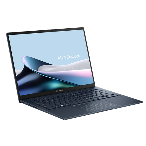 Ноутбук ASUS Zenbook 14 OLED UX3405MA-QD489 Core Ultra 5 125H/16b LPDDR4X/1TB SSD/14 OLED WUXGA(1920 x 1200)/WiFi6E/No OS/1.22Kg/Ponder Blue/RU_EN_KEYBOARD (90NB11R1-M00ST0)