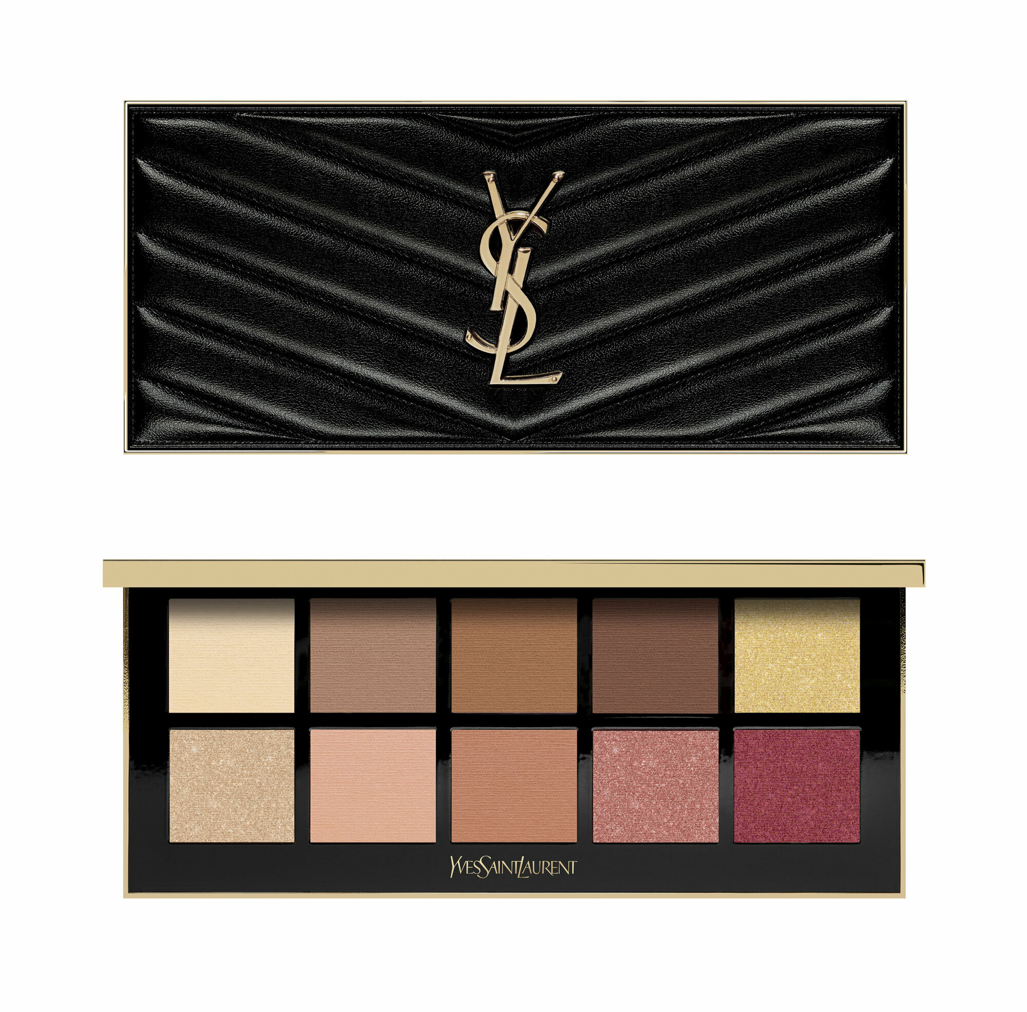 Палетка теней Yves Saint Laurent Couture Colour Clutch palette yeux 10 цветов, оттенок 5 Desert Nude