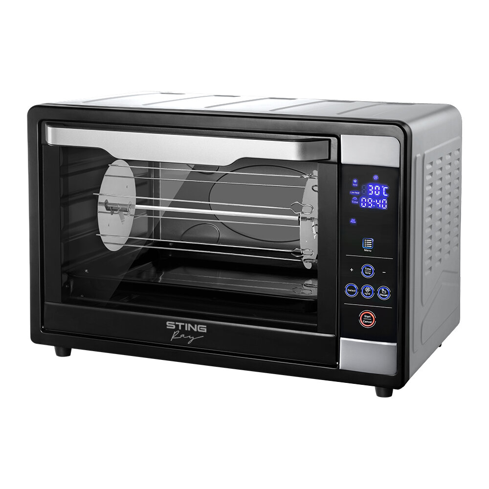 фото STINGRAY ST-EO111A черный/сталь духовой шкаф (Мини-печь)