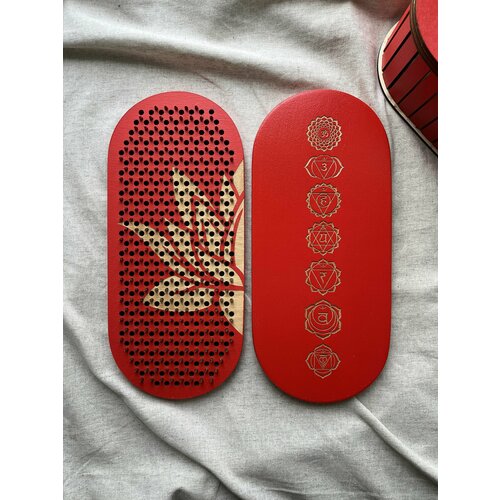 Классическая доска садху Чакры с оцинкованными гвоздями-пулями шаг гвоздей 10мм 4490₽