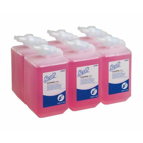 Пенное мыло в кассетах 6340 Scott Essential лосьон для рук от Kimberly-Clark Professional 6 кассет по 1 л 4400₽