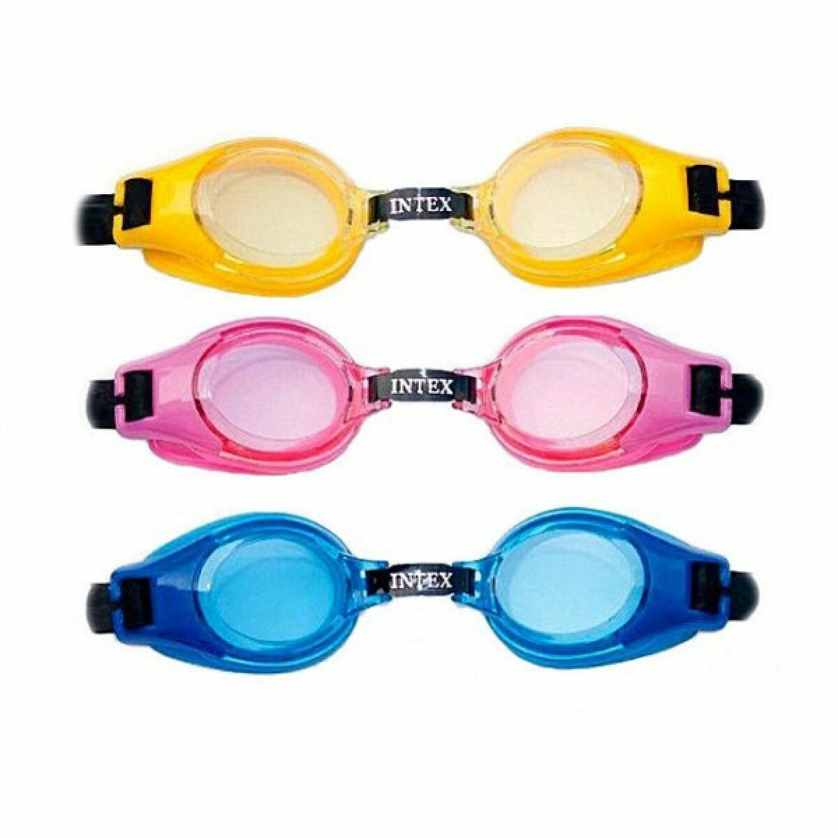 Очки для плавания Junior Goggles, (асс. 3 цвета), от 3 до 8 лет 55601