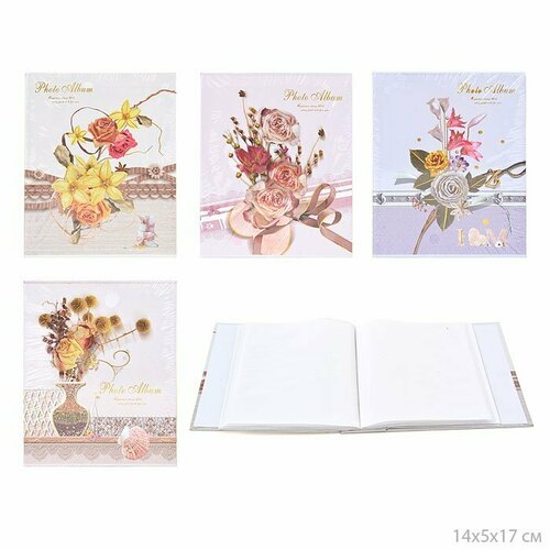 Фотоальбом 40 фото 10х15 Цветы 20 листов 460₽