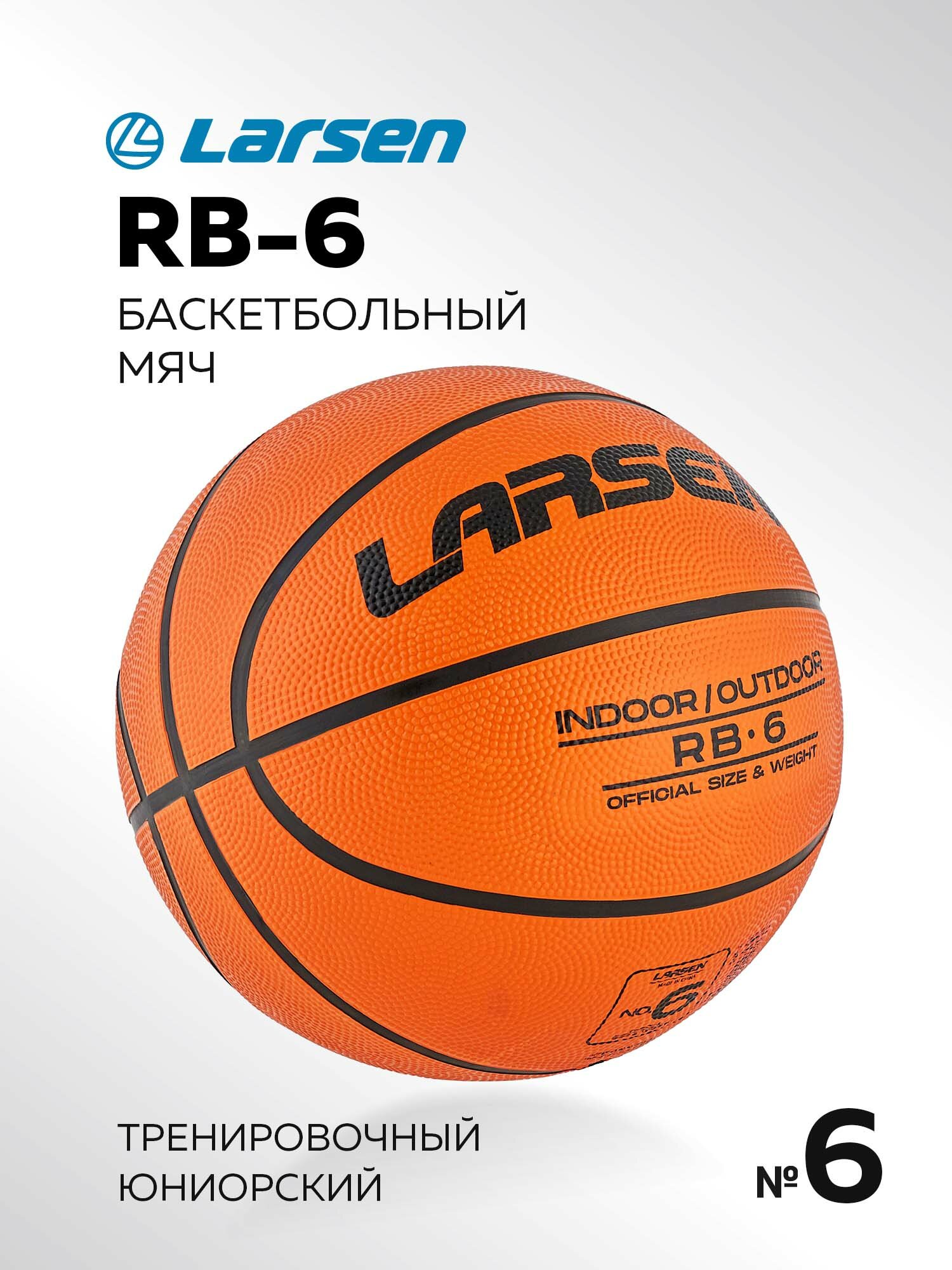 Мяч баскетбольный Larsen RB (ECE) 6